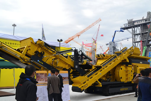滁州KEESTRACK移動(dòng)破碎篩分設(shè)備亮相寶馬展