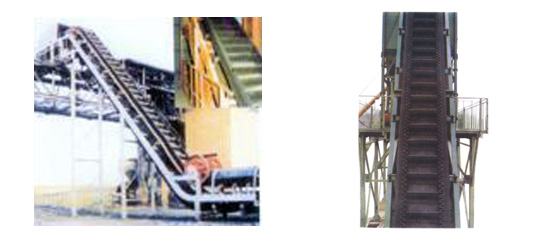 大傾角擋邊帶式輸送機