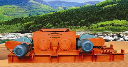 云南鵝卵石制砂生產(chǎn)線，蘭州齒輥式制砂機(jī)產(chǎn)品圖片