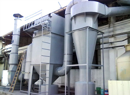 DZW93型低壓噴吹脈沖袋式除塵器工作原理