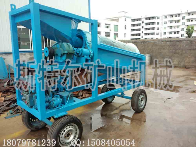 沙子篩分機 砂金洗礦機 沙金分離設備 轉(zhuǎn)筒篩 滾筒回轉(zhuǎn)篩 筒式篩分機 滾筒淘產(chǎn)品圖片