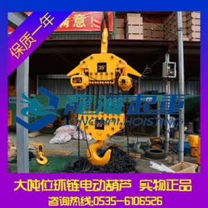 50噸大噸位環(huán)鏈電動(dòng)葫蘆【運(yùn)行式龍升環(huán)鏈電動(dòng)葫蘆】龍海