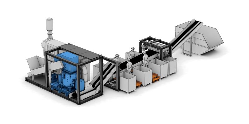 Eco-Impact小批量金屬廢料的模塊化