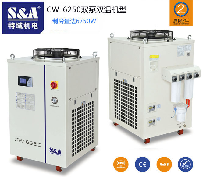 真空吸附折彎機(jī)加熱工作臺冷卻推薦S&A水冷機(jī)