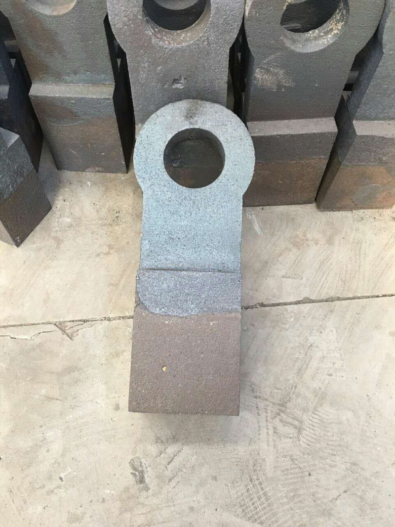 雙液復合高鉻耐磨錘頭產品圖片