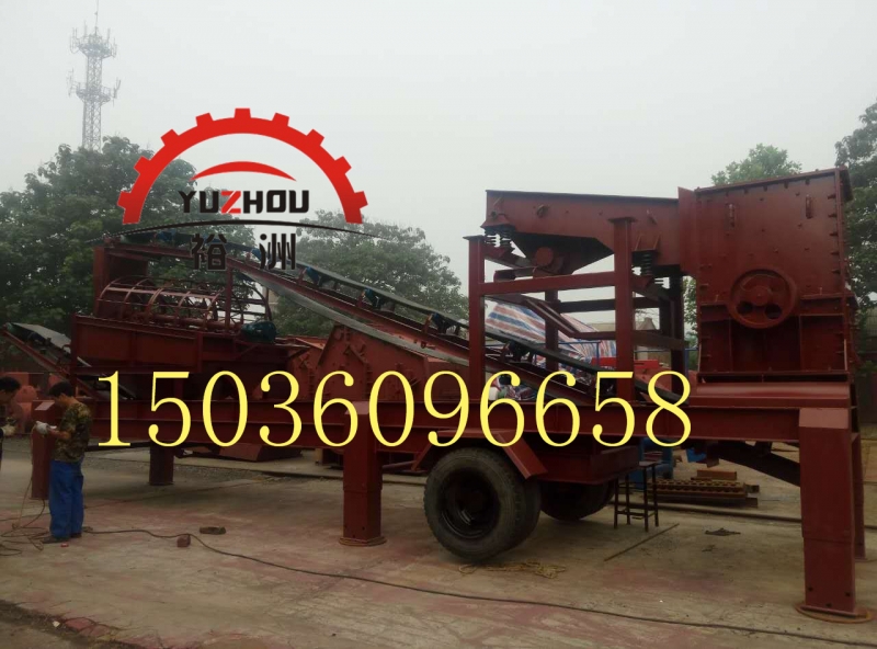  石林河卵石破碎機(jī)|移動(dòng)式破碎站報(bào)價(jià)【河南裕