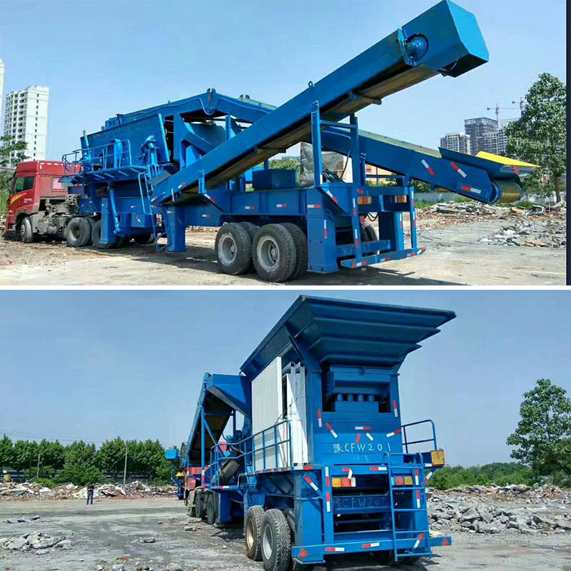 有鋼時(shí)產(chǎn)50噸山石移動(dòng)碎石車助力新農(nóng)村