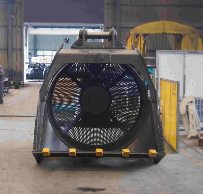 斗山150滾筒篩分斗 吉林旋轉(zhuǎn)篩直銷