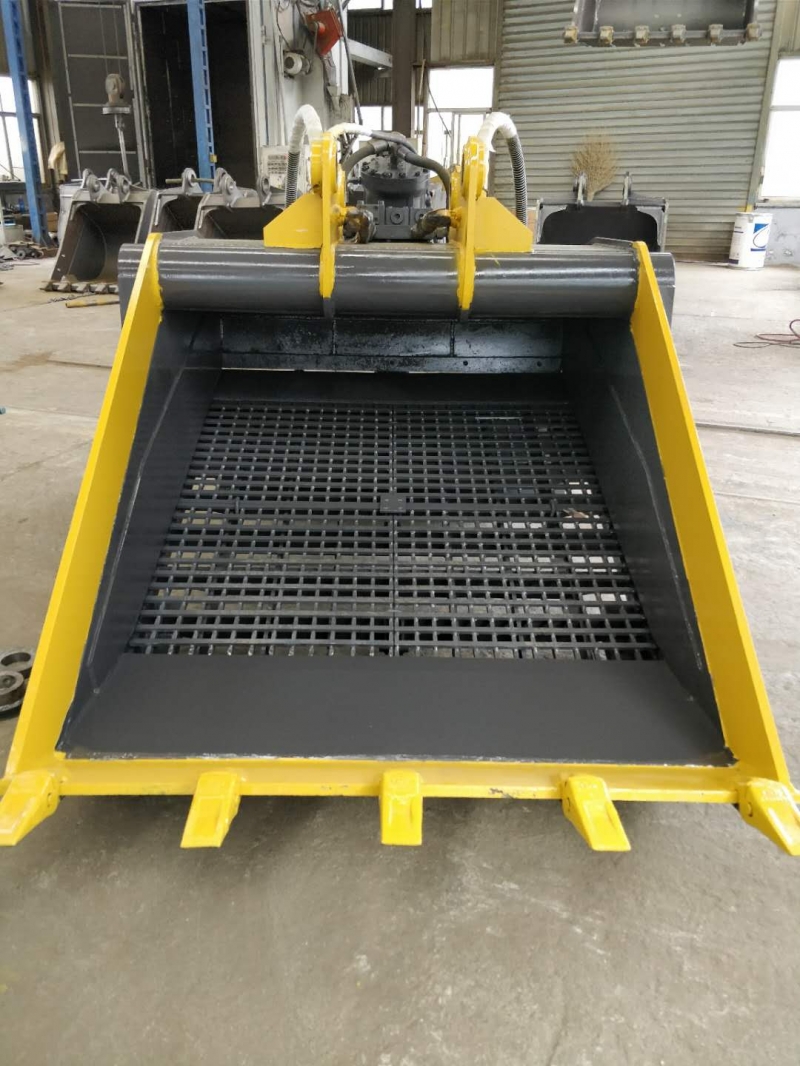 挖掘機(jī)水平篩分斗、土壤篩分、渣土分離 振動產(chǎn)品圖片