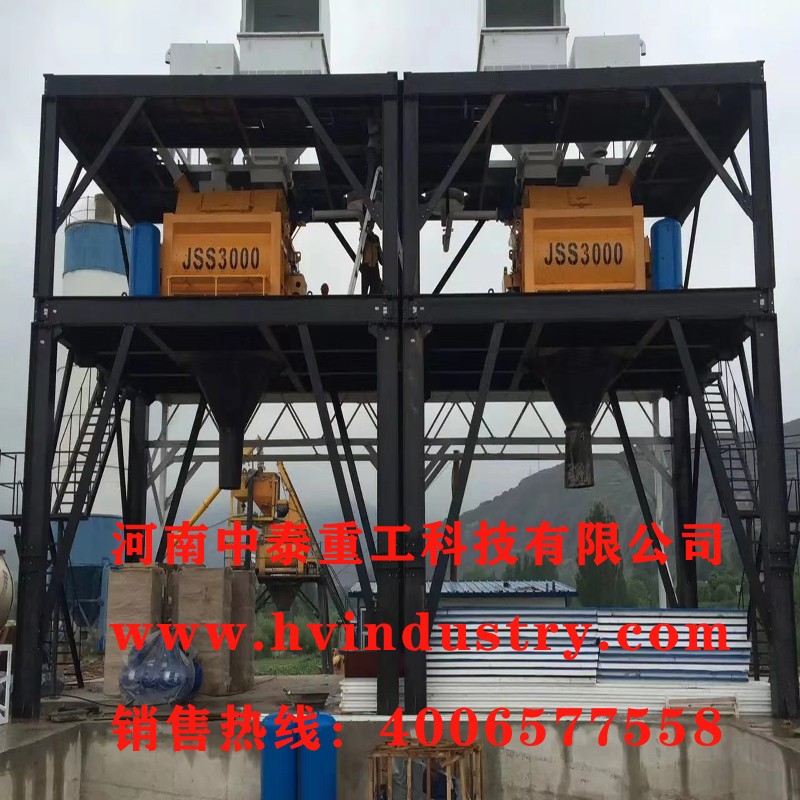 HZS180皮帶上料攪拌站