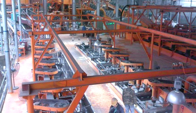 山東青島浮選生產(chǎn)流程