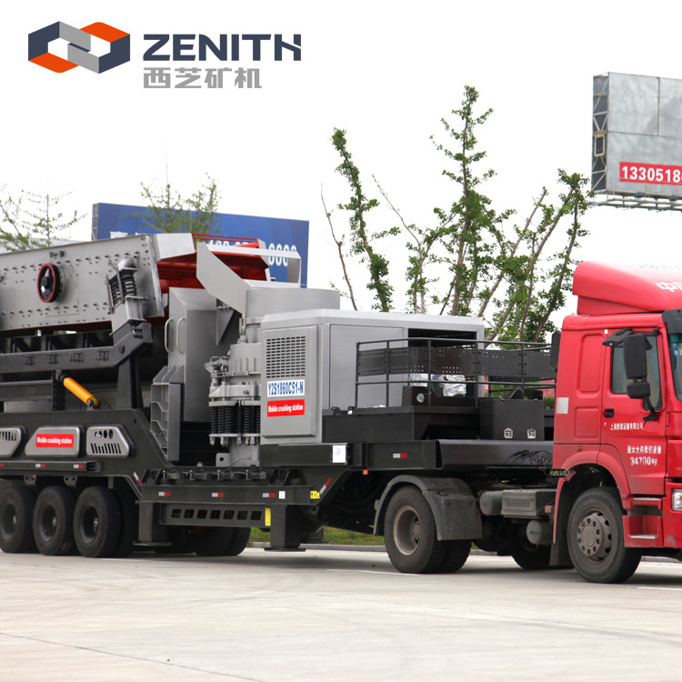 大型移動式石頭破碎機(jī) 移動式建筑垃圾破碎站 方箱式移動破產(chǎn)品圖片