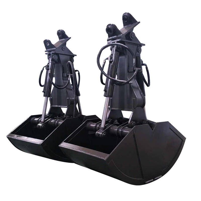 現(xiàn)代225挖機卸火車用1.5方貝形抓斗