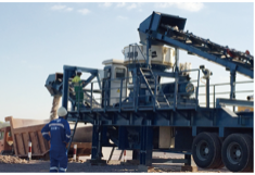 UMJ系列輪式移動式破碎篩分