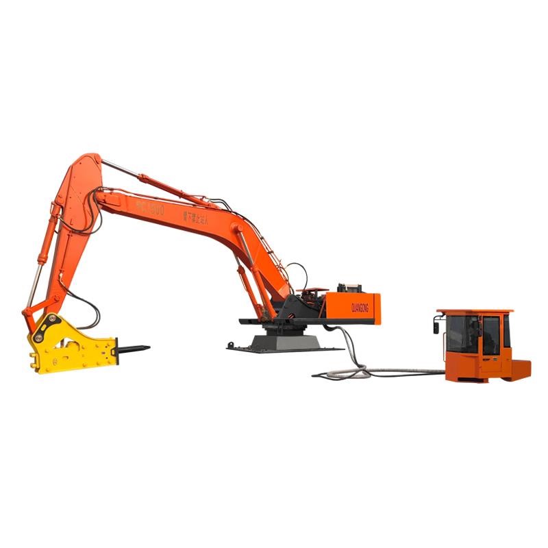 礦山二次破碎推薦的電動(dòng)固定式礦用液壓破碎機(jī)