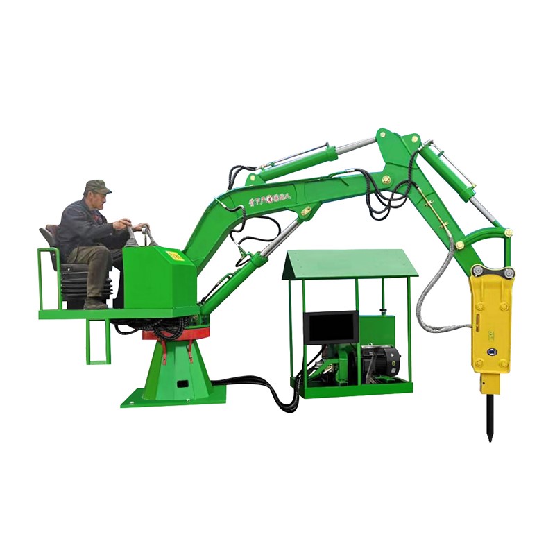 鄂式破碎機(jī)喂料口疏通使用的電動固定式礦用液壓破碎錘產(chǎn)品圖片