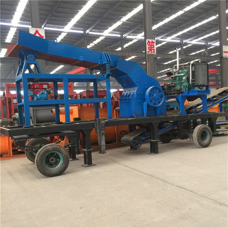 移動(dòng)式破碎機(jī)大型制砂破碎機(jī)錘式破碎站多功能建筑垃圾粉碎設(shè)備產(chǎn)品圖片