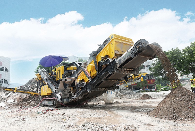 移動(dòng)式鵝卵石制砂機(jī) 河卵石移動(dòng)制砂站-綠景工程機(jī)械廠家供應(yīng)產(chǎn)品圖片