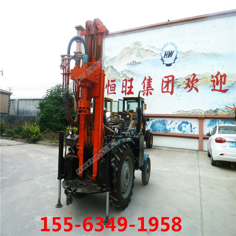 氣動拖拉機打井機 農(nóng)用鉆井機 拖車打井設(shè)備
