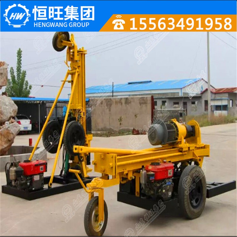 農(nóng)用輪式打井機 氣動小型鉆井機 吃水井鉆機