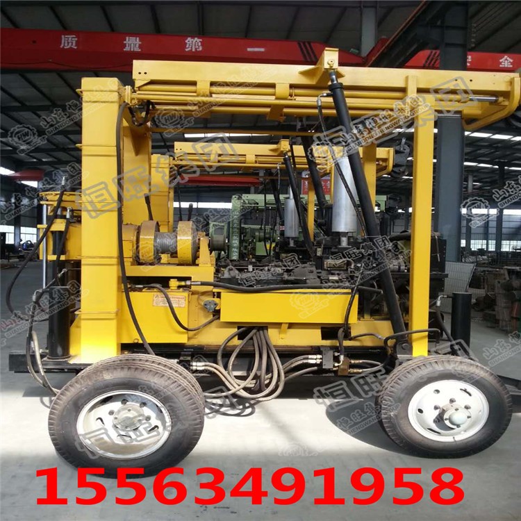 履帶打井機(jī) 200米液壓水井鉆機(jī) 自行走鉆井設(shè)備