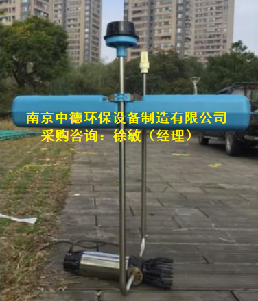 潛水推流曝氣機安裝示意圖及使用范圍；潛水推流式曝氣機性能參數