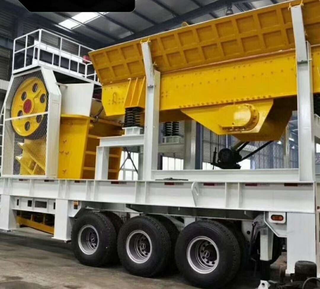 輪胎式移動破碎機，安裝簡單，產量高