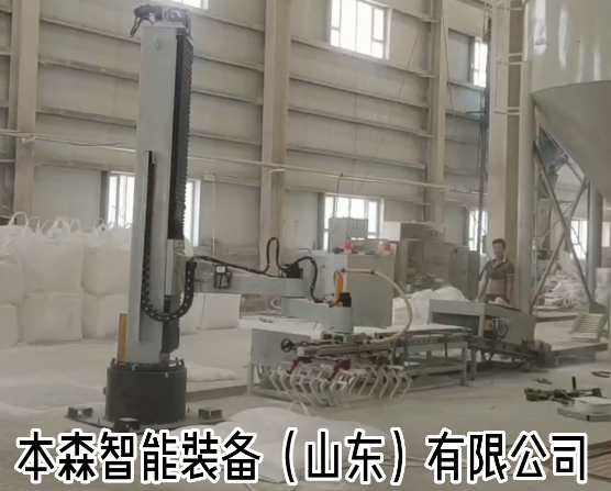 桶裝瓷磚膠堆垛碼垛機器人產(chǎn)品圖片