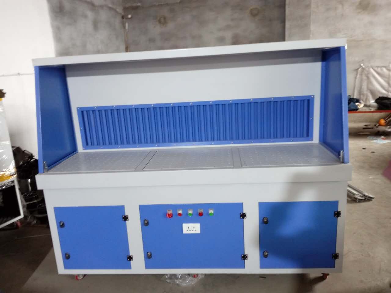 車間焊接打磨平臺 雙工位打磨除塵器 鑄件打磨平臺 金屬拋光柜式除塵平臺 室內多