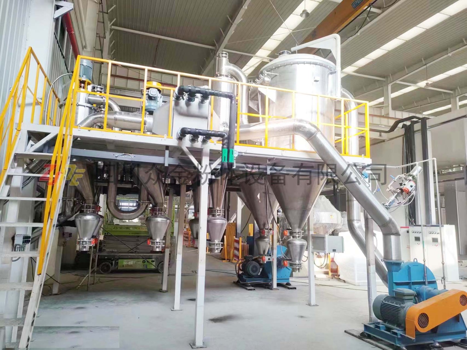 鐵基、鎳基、鋁基、鈦合金金屬冶金行業(yè)用氣流分級機 3D打印材料分級產(chǎn)品圖片