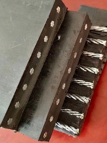 礦山專用阻燃鋼絲繩輸送帶 耐熱鋼絲繩提升皮帶