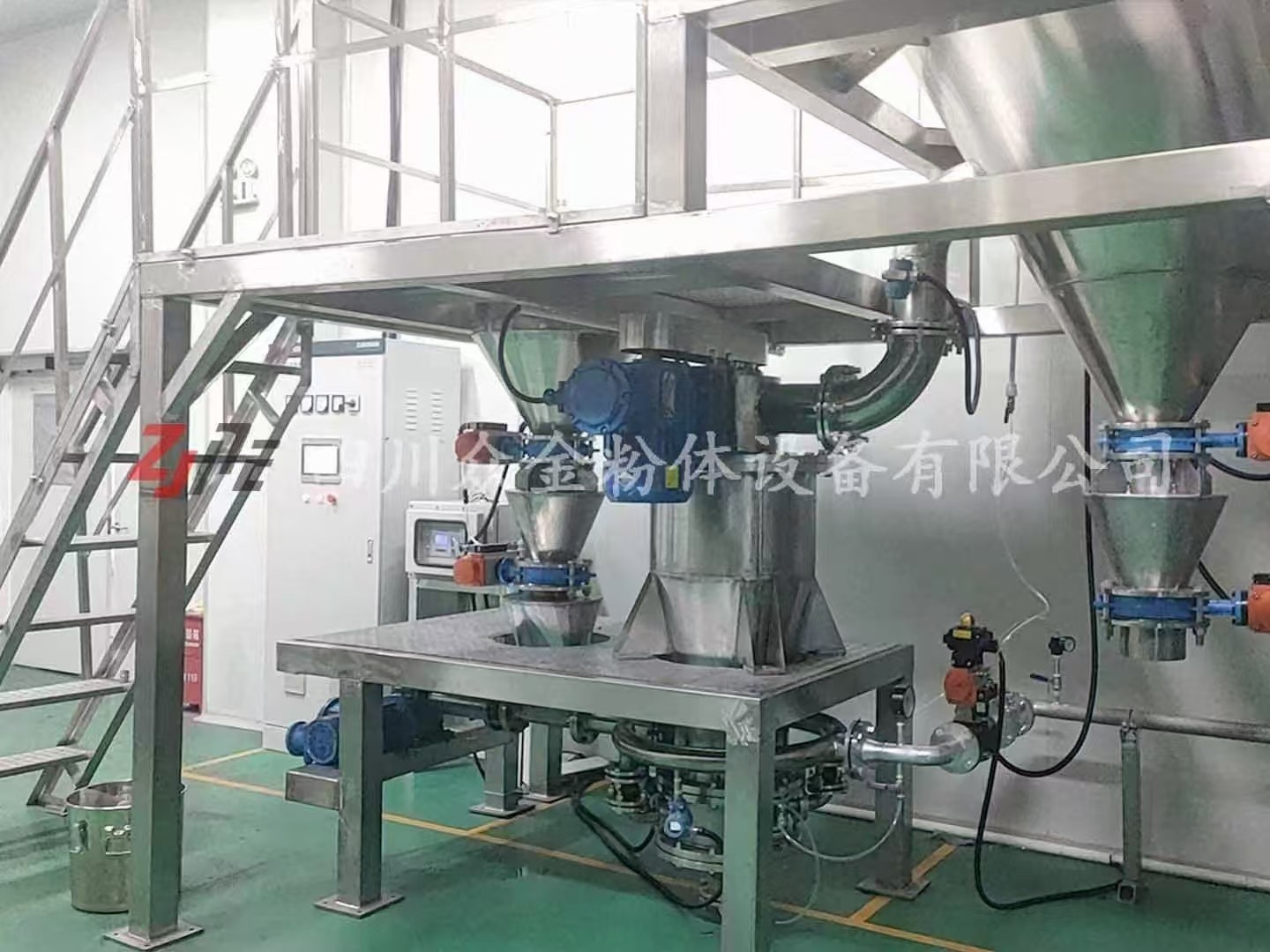 磷酸鐵鋰碳酸鋰專用氣流粉碎機(jī)分級(jí)機(jī)產(chǎn)品圖片