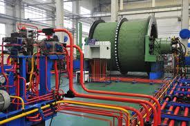 中信重工自主研發制造的目前國內最大的液壓防爆提升機遠景圖