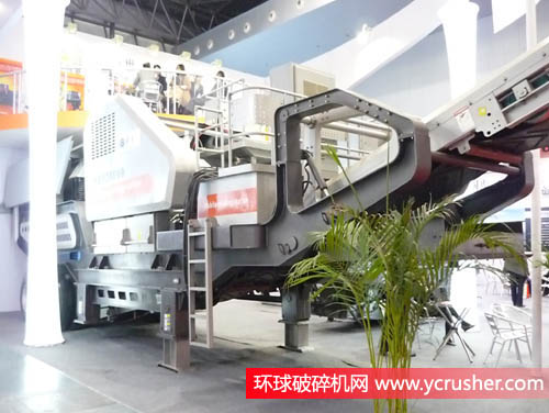 上海世邦機器有限公司移動破碎機站設備展示