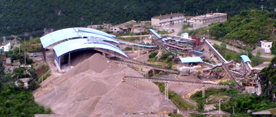 采用半干式制砂工藝的制砂生產(chǎn)線