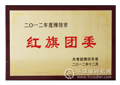 華特榮獲&ldquo;2012年度濰坊市紅旗團委&rdquo;稱號