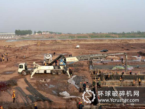 普茨邁斯特皮帶輸送機(jī)正在施工