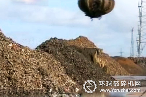 超級破碎機破碎出來的金屬碎片