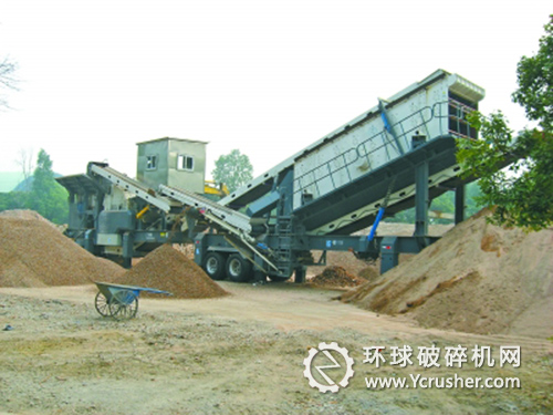 廣州環(huán)能建寶公司的移動式建筑垃圾破碎分篩設(shè)備
