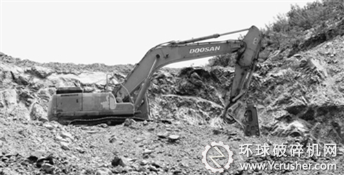 挖掘現場。  