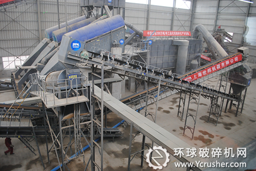 天水華建工程新材料有限公司新建的機(jī)制砂生產(chǎn)線