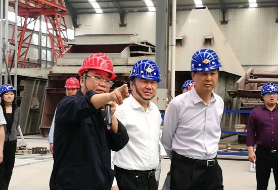 河南省人大常委會副主任徐濟超一行蒞臨鄭州鼎盛考察指導